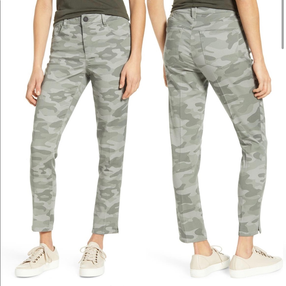 Wit and Wisdom Ab-Solution High Waisted Camo Ankle Pants